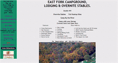 Desktop Screenshot of eastforkcampgrounddurbin.com