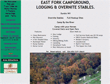 Tablet Screenshot of eastforkcampgrounddurbin.com